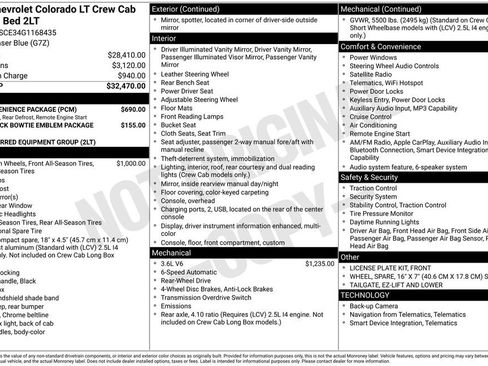 Used 2016 Chevrolet Colorado LT w/ LT Convenience Package RWD image 1