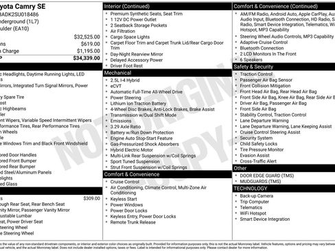 Used 2025 Toyota Camry SE image 13