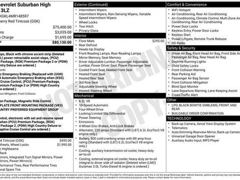 Used 2021 Chevrolet Suburban High Country image 43