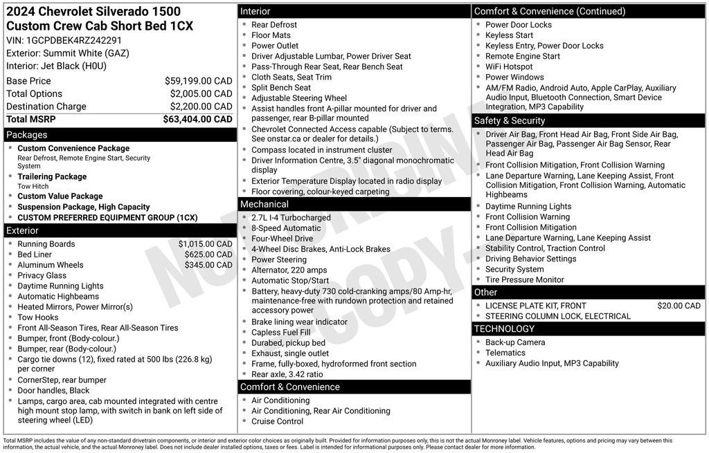 Used 2024 Chevrolet Silverado 1500 Custom AWD/4WD image 38