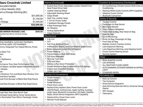 Used 2024 Subaru Crosstrek 2.5i Limited w/ Crosstrek Mirror Package image 5