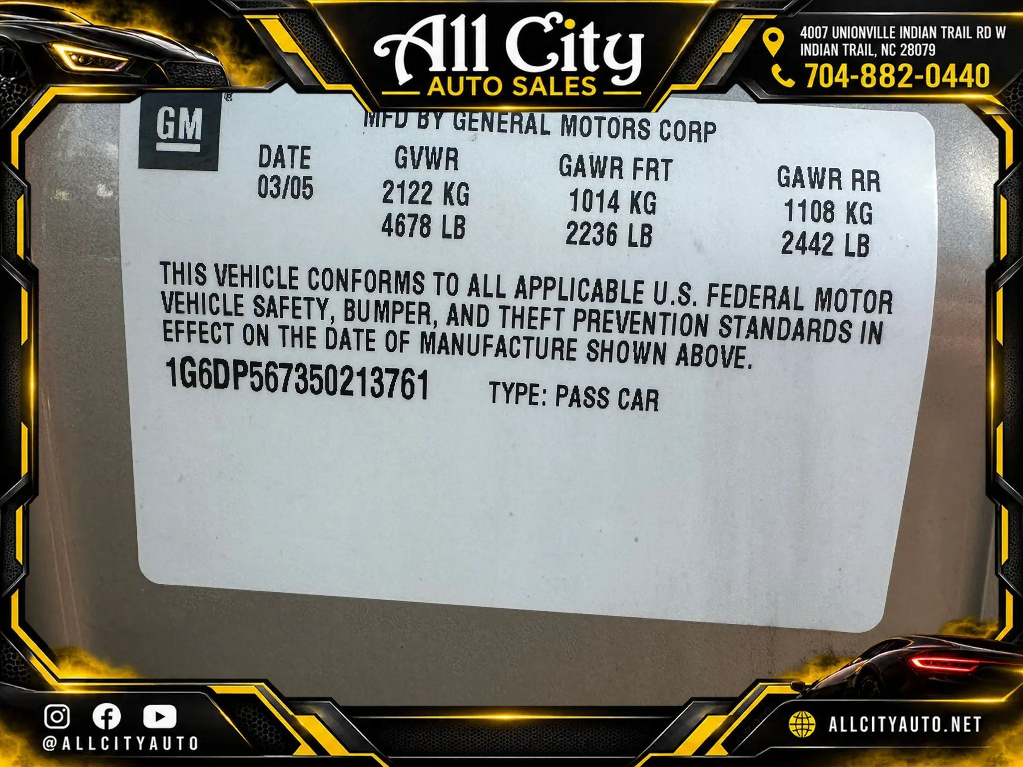 Used 2005 Cadillac CTS 3.6 w/ Preferred Equipment Group RWD image 47