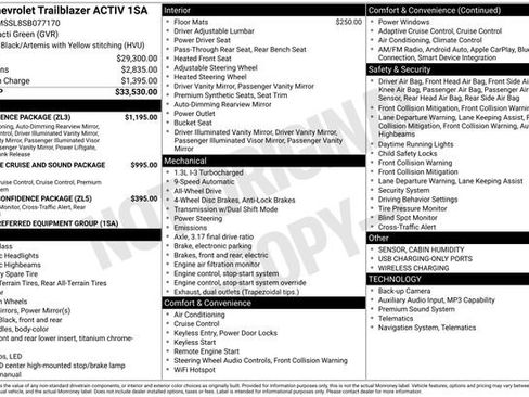 Certified 2025 Chevrolet TrailBlazer ACTIV w/ Convenience Package AWD/4WD image 37