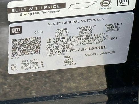 Used 2025 Cadillac XT6 Sport w/ Technology Package AWD/4WD image 35
