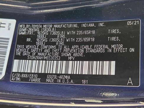 Used 2021 Toyota Highlander XLE FWD image 24