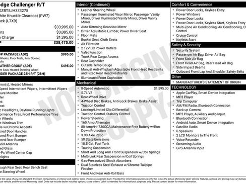 Used 2018 Dodge Challenger R/T w/ Blacktop Package RWD image 35