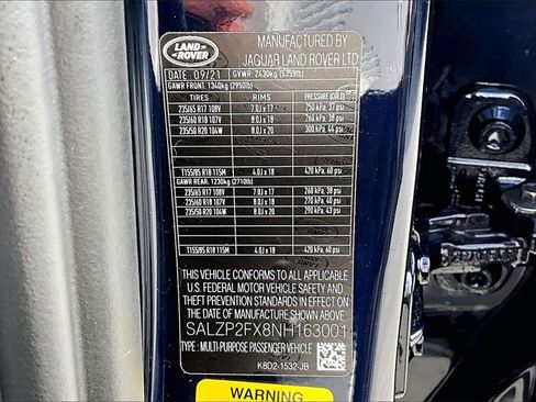 Used 2022 Land Rover Range Rover Evoque SE image 17