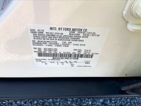 Certified 2022 Ford EcoSport SE AWD/4WD image 30