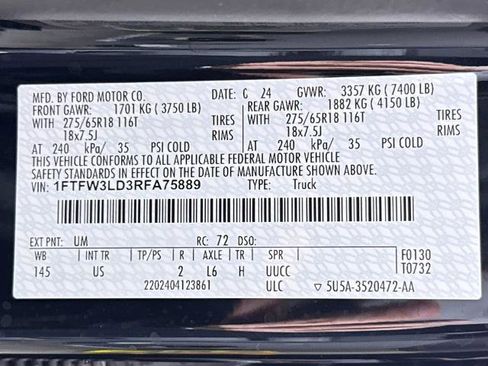 Certified 2024 Ford F150 XLT w/ Mobile Office Package image 30