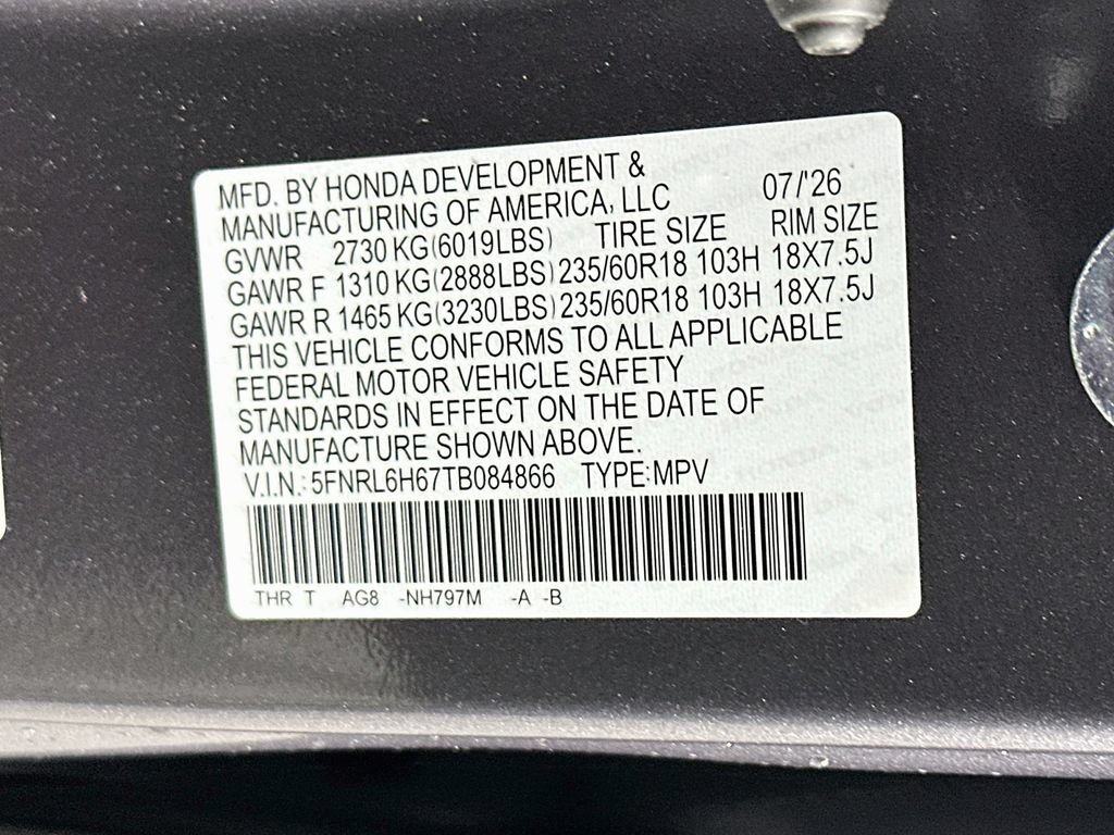 New 2026 Honda Odyssey EX-L image 33