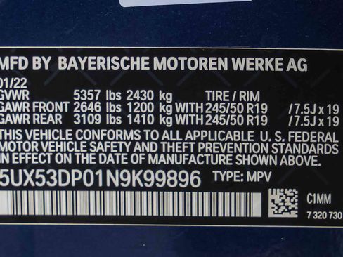 Used 2022 BMW X3 xDrive30i w/ Convenience Package AWD/4WD image 27