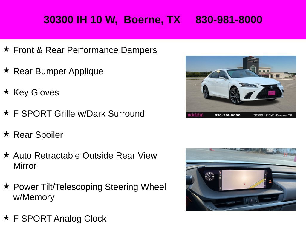 Used 2020 Lexus ES 350 F Sport w/ Accessory Package 2 FWD image 34