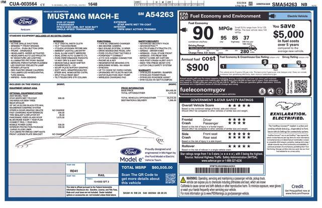 New 2025 Ford Mustang Mach-E GT w/ Interior Protection Package AWD/4WD image 30