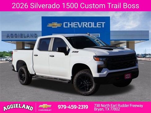 New 2026 Chevrolet Silverado 1500 Custom Trail Boss w/ LPO, Dark Essentials Package AWD/4WD image 1