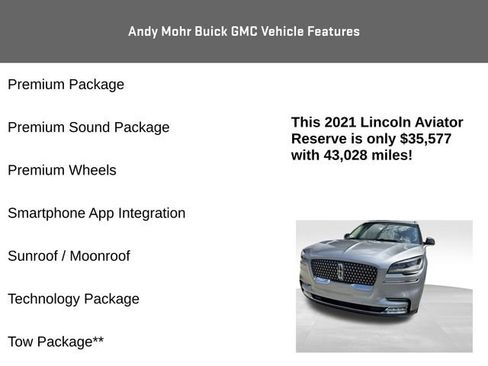 Used 2021 Lincoln Aviator Reserve w/ Equipment Group 201A AWD/4WD image 11
