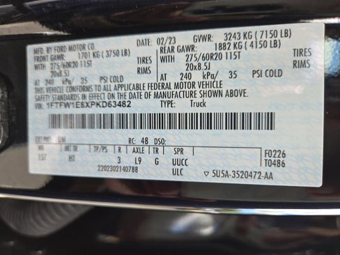 Certified 2023 Ford F150 Lariat w/ Equipment Group 502A High image 28