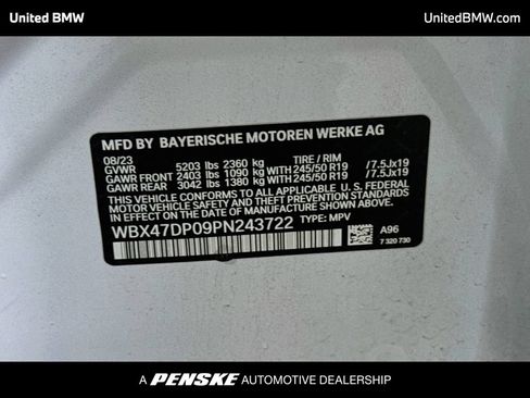 Used 2023 BMW X3 sDrive30i w/ Premium Package w/ZPA RWD image 15