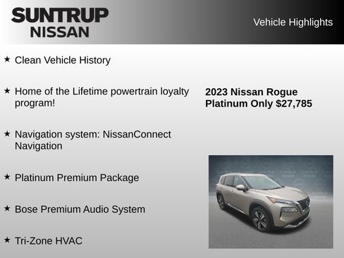 Used 2023 Nissan Rogue Platinum w/ Platinum Premium Package AWD/4WD image 8