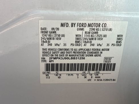 Certified 2020 Ford Edge SEL w/ Convenience Package FWD image 28