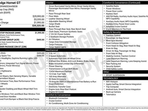 New 2025 Dodge Hornet GT w/ GT Blacktop Package image 2