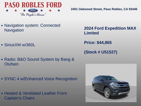 Used 2024 Ford Expedition Max Limited AWD/4WD image 6