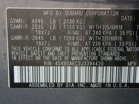 Used 2018 Subaru Outback 2.5i Limited AWD/4WD image 32