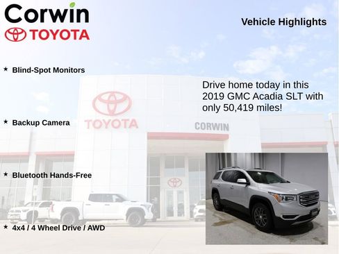 Used 2019 GMC Acadia SLT AWD/4WD image 6