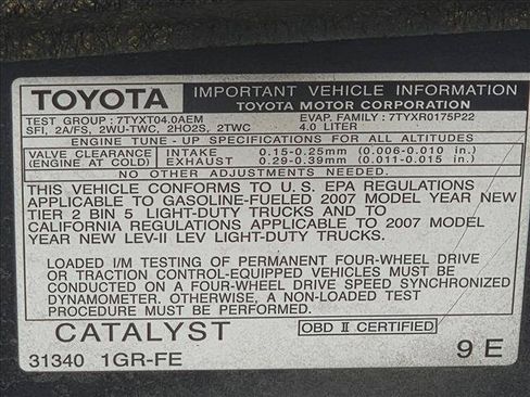 Used 2007 Toyota 4Runner Limited AWD/4WD image 19