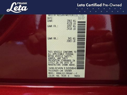Used 2023 Nissan Altima 2.5 SR w/ SR Premium Package FWD image 27