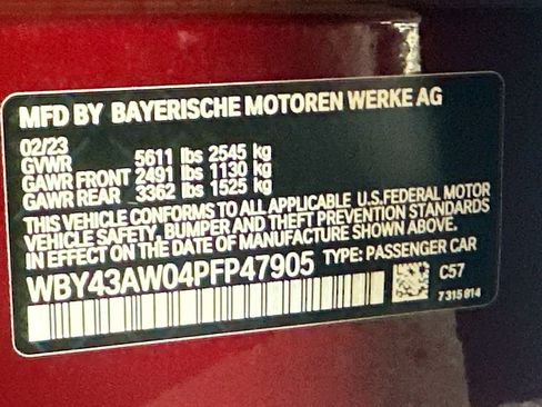 Certified 2023 BMW i4 eDrive35 w/ Premium Package RWD image 34