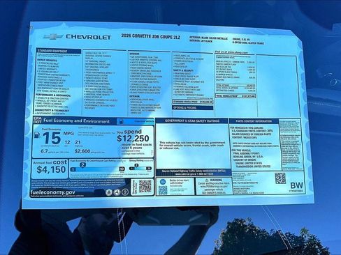 New 2026 Chevrolet Corvette Z06 image 11