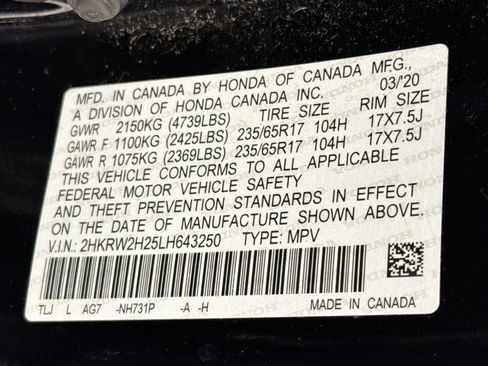 Certified 2020 Honda CR-V LX image 29