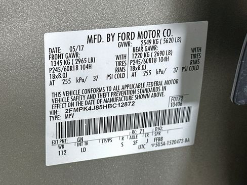 Used 2017 Ford Edge SEL w/ Equipment Group 201A AWD/4WD image 12