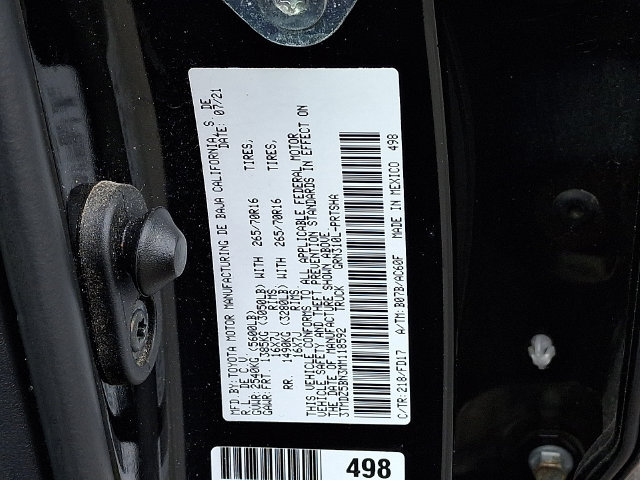Used 2021 Toyota Tacoma TRD Off-Road w/ Technology Package AWD/4WD image 18