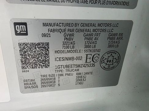 Used 2021 GMC Sierra 1500 AT4 image 44