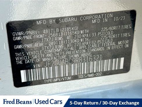 Used 2024 Subaru Crosstrek 2.0i AWD/4WD image 35