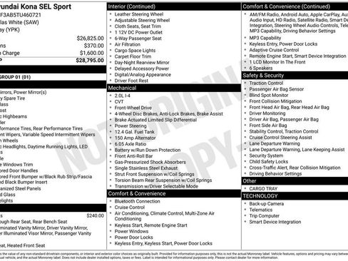 New 2026 Hyundai Kona SEL Sport FWD image 4