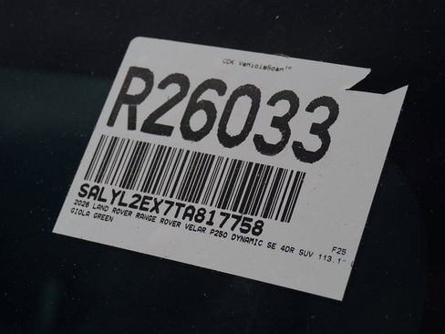 Used 2026 Land Rover Range Rover Velar Dynamic SE image 31