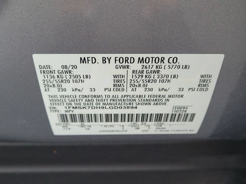 Used 2020 Ford Explorer XLT w/ Equipment Group 202A RWD image 31