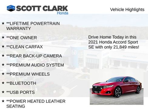 Used 2021 Honda Accord Sport Special Edition image 11