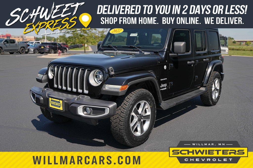 Used 2022 Jeep Wrangler Unlimited Sahara w/ LED Lighting Group AWD/4WD image 1