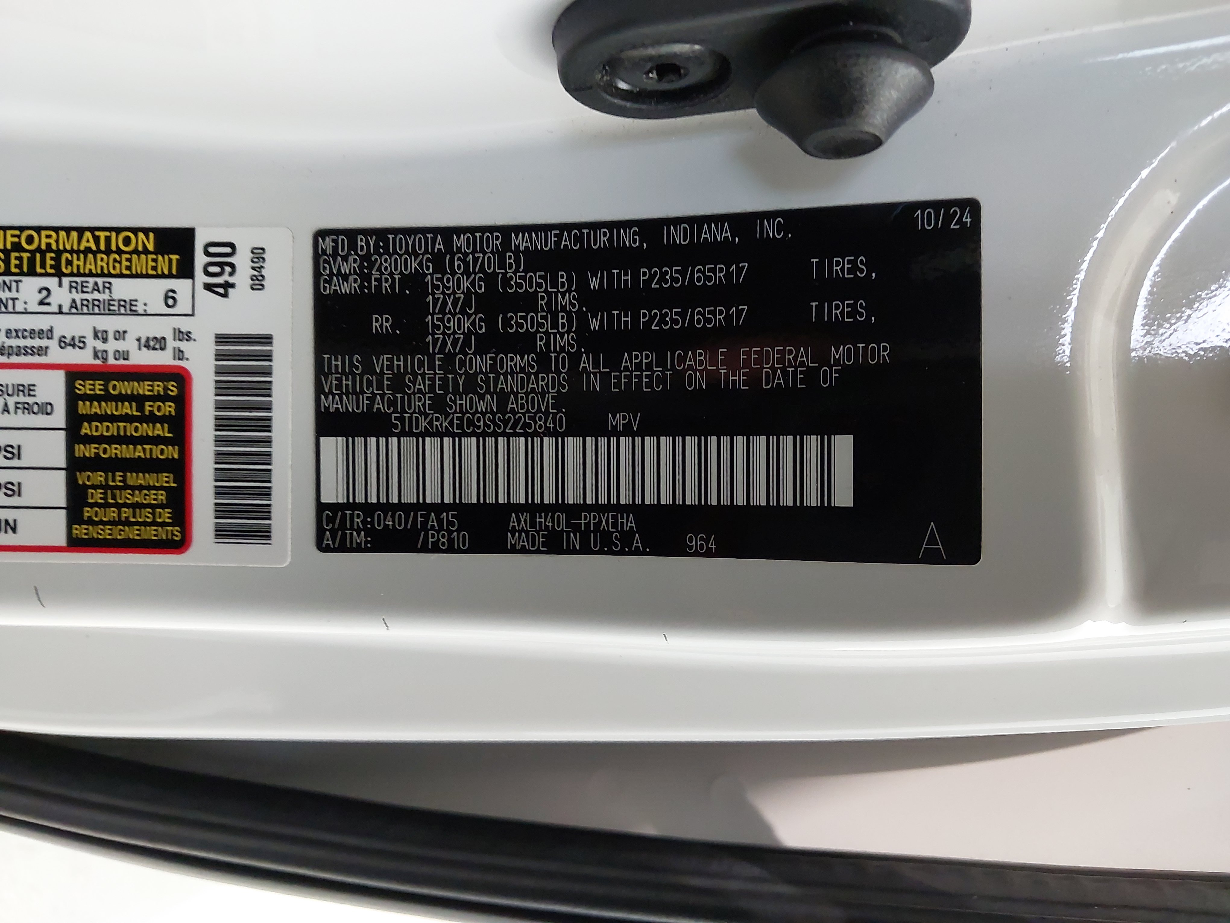 Used 2025 Toyota Sienna LE FWD image 31