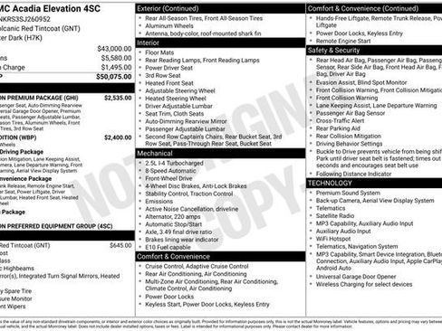Used 2025 GMC Acadia Elevation w/ Elevation Premium Package FWD image 7