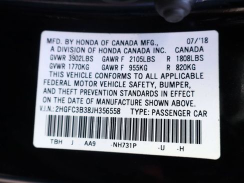 Used 2018 Honda Civic EX-T image 30