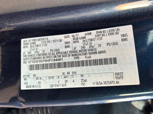 Certified 2017 Ford F150 XL w/ Equipment Group 101A Mid image 21