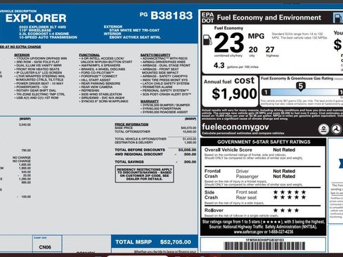 Used 2023 Ford Explorer XLT w/ Equipment Group 202A AWD/4WD image 4