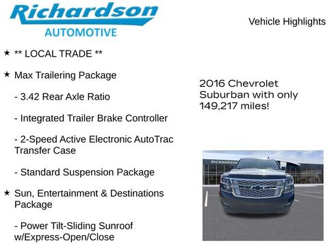Used 2016 Chevrolet Suburban LT AWD/4WD image 11