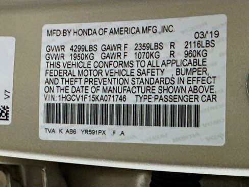 Used 2019 Honda Accord LX image 12