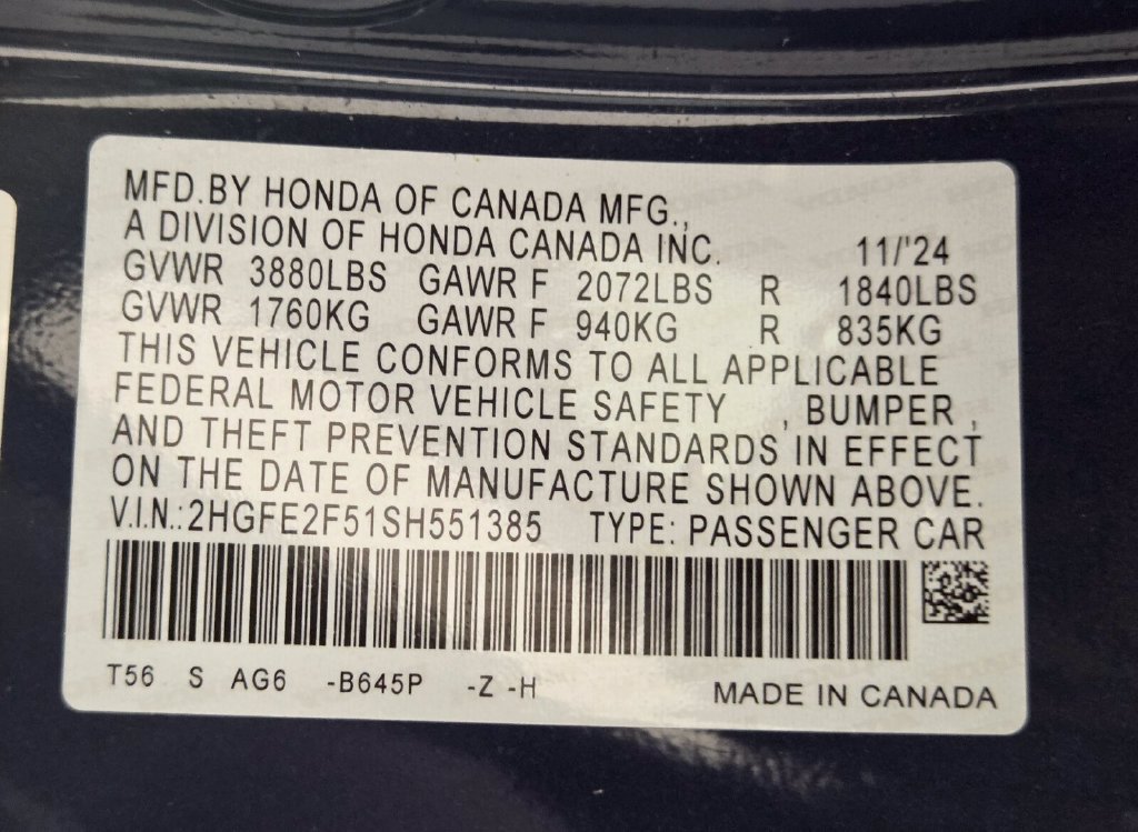 Used 2025 Honda Civic Sport image 33