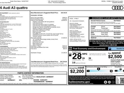 New 2026 Audi A3 2.0T Premium Plus AWD/4WD image 33